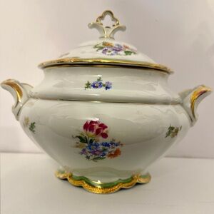 VEB GERMANY JLMENAU GRAF VON HENNEBERG Porcelain Soup Tureen